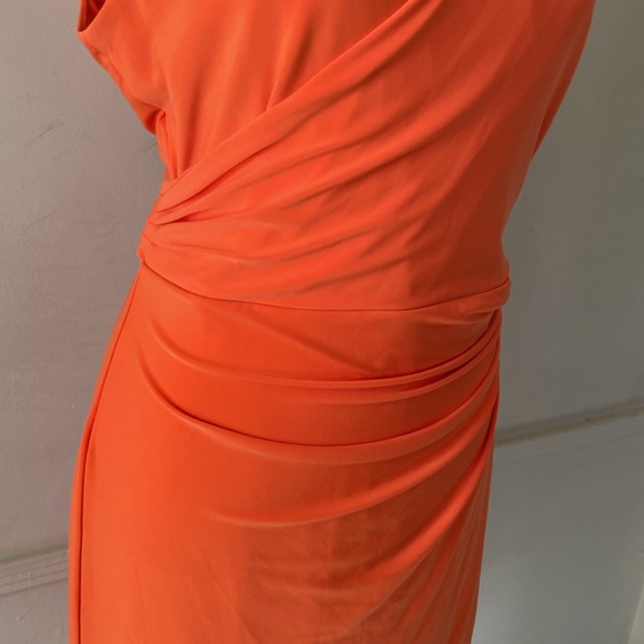 LAUREN Ralph Lauren BEAUTIFUL AND CLASSIC 🧡ORANGE🧡 DRESS PLUS SIZE 14 🌟EUC🌟 - Picture 4 of 17